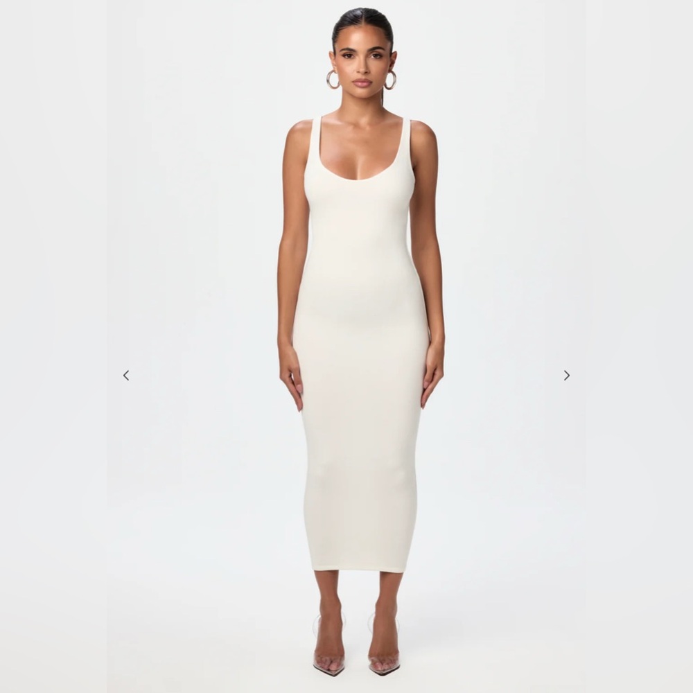 Naked Wardrobe Sculpt Tank Midi Dress